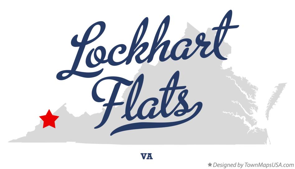 Map of Lockhart Flats Virginia VA
