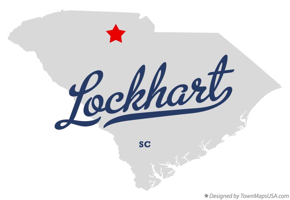 Map of Lockhart South Carolina SC