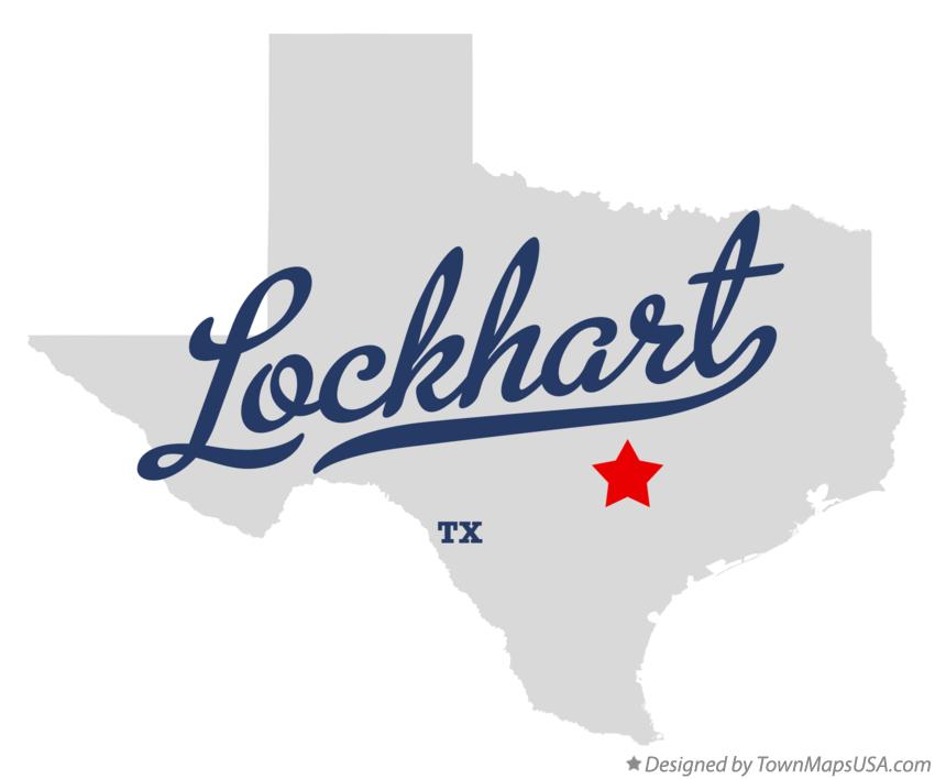 Map of Lockhart Texas TX