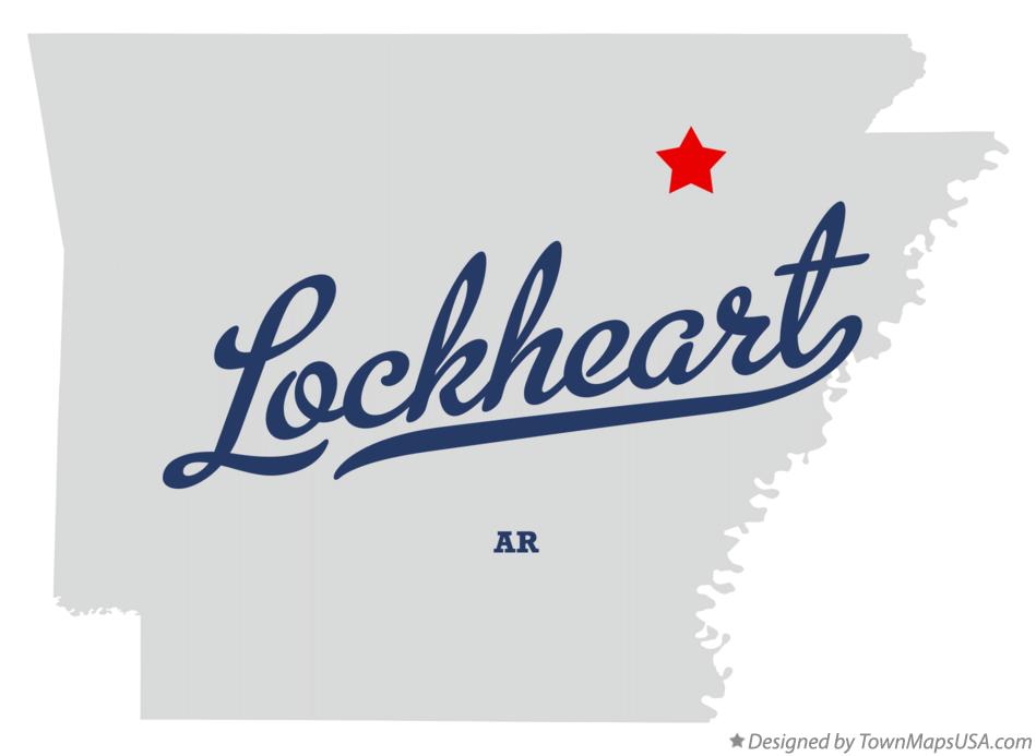 Map of Lockheart Arkansas AR