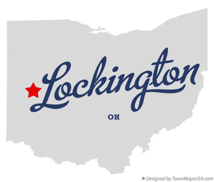 Map of Lockington Ohio OH