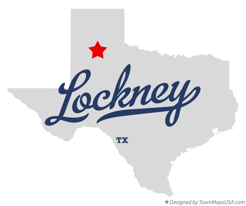 Map of Lockney Texas TX