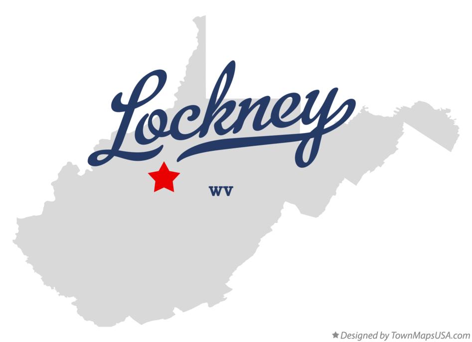 Map of Lockney West Virginia WV