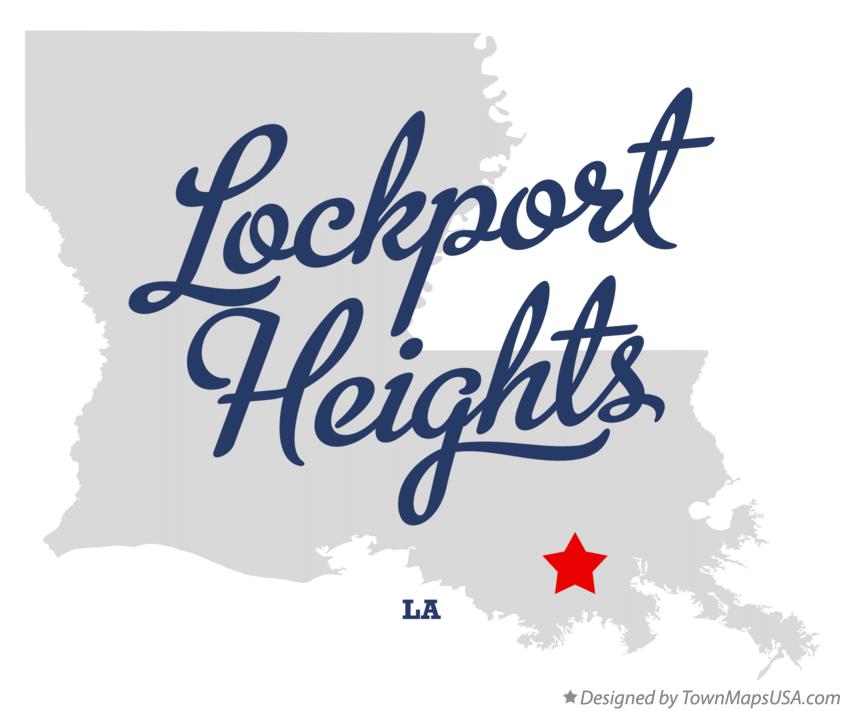 Map of Lockport Heights Louisiana LA