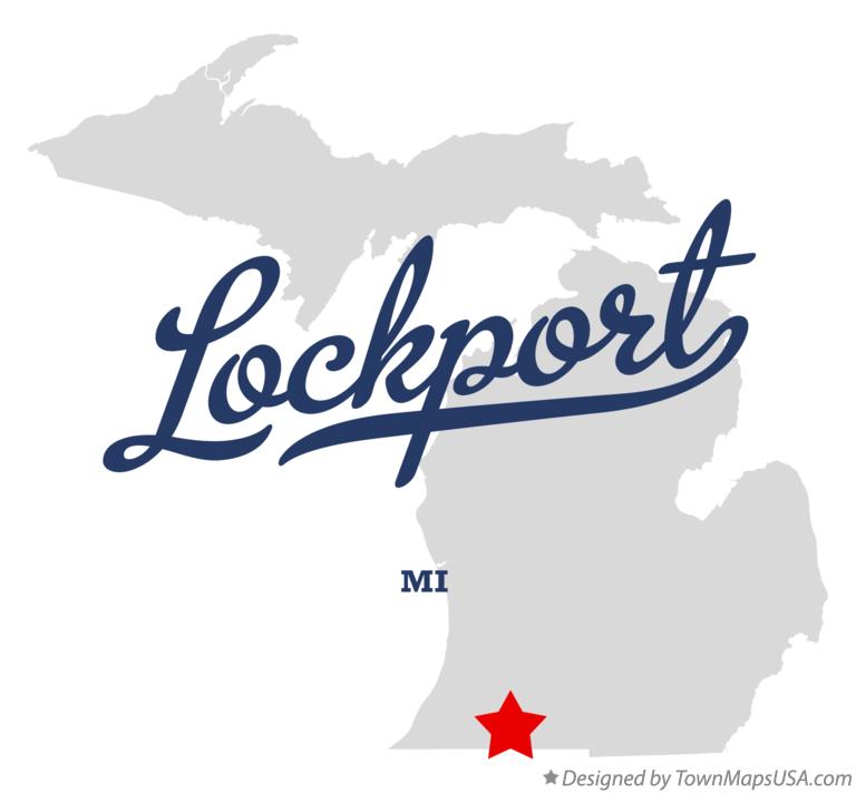 Map of Lockport Michigan MI