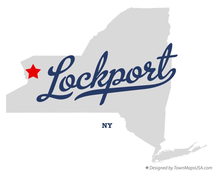 Map of Lockport New York NY