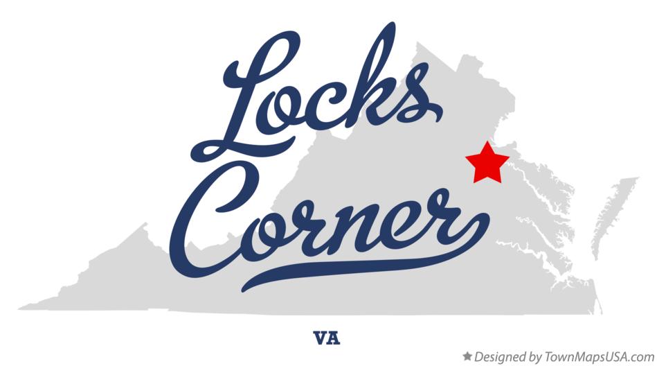 Map of Locks Corner Virginia VA