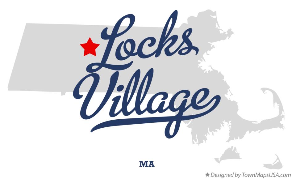 Map of Locks Village Massachusetts MA