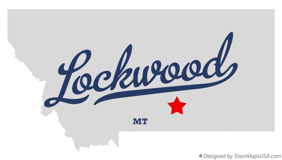 Map of Lockwood Montana MT