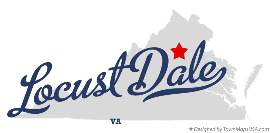 Map of Locust Dale Virginia VA