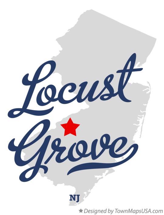 Map of Locust Grove New Jersey NJ