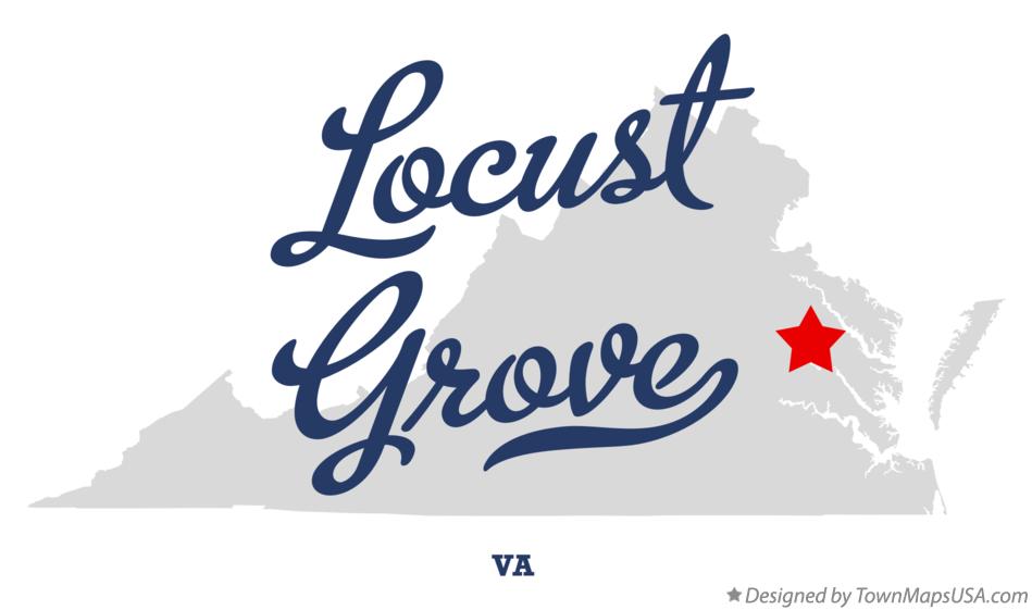 Map of Locust Grove Virginia VA