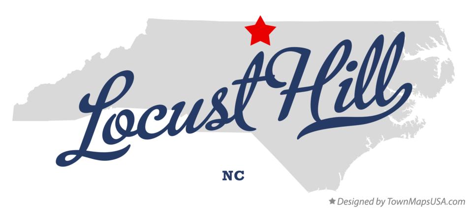 Map of Locust Hill North Carolina NC