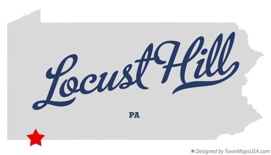 Map of Locust Hill Pennsylvania PA