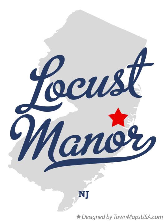 Map of Locust Manor New Jersey NJ