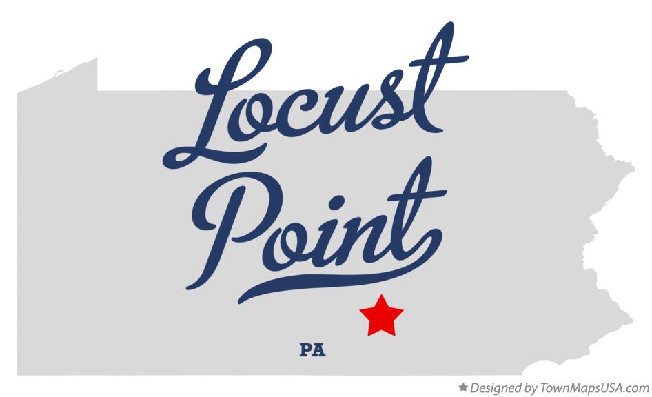 Map of Locust Point Pennsylvania PA