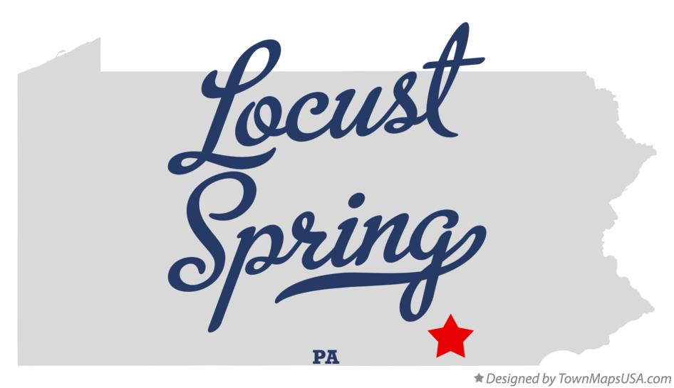Map of Locust Spring Pennsylvania PA