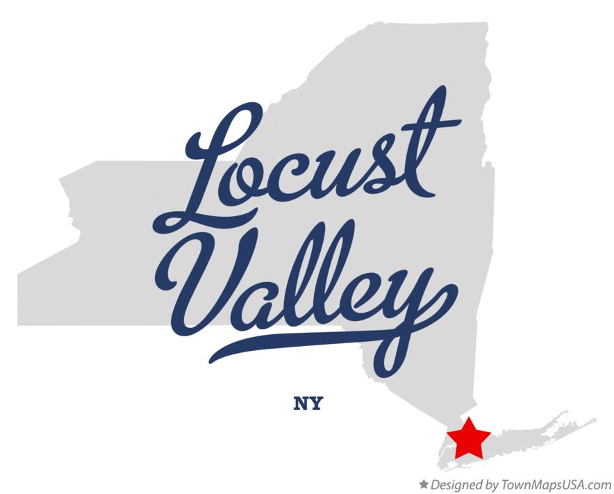 Map of Locust Valley New York NY