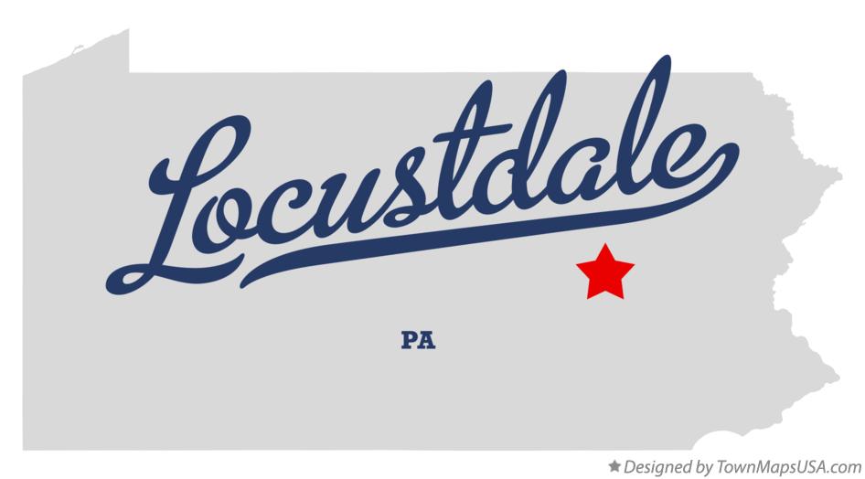 Map of Locustdale Pennsylvania PA