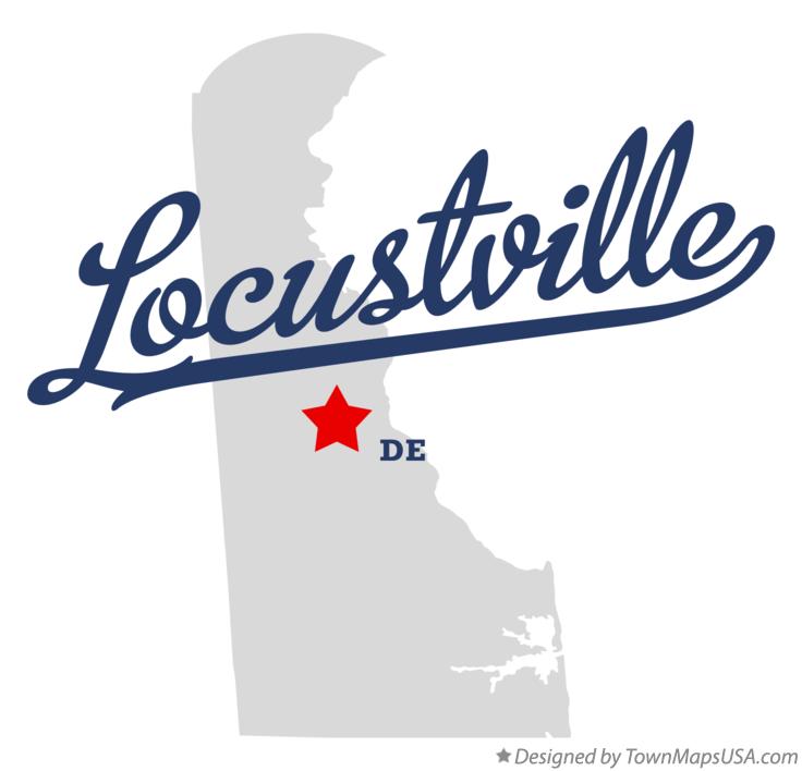 Map of Locustville Delaware DE