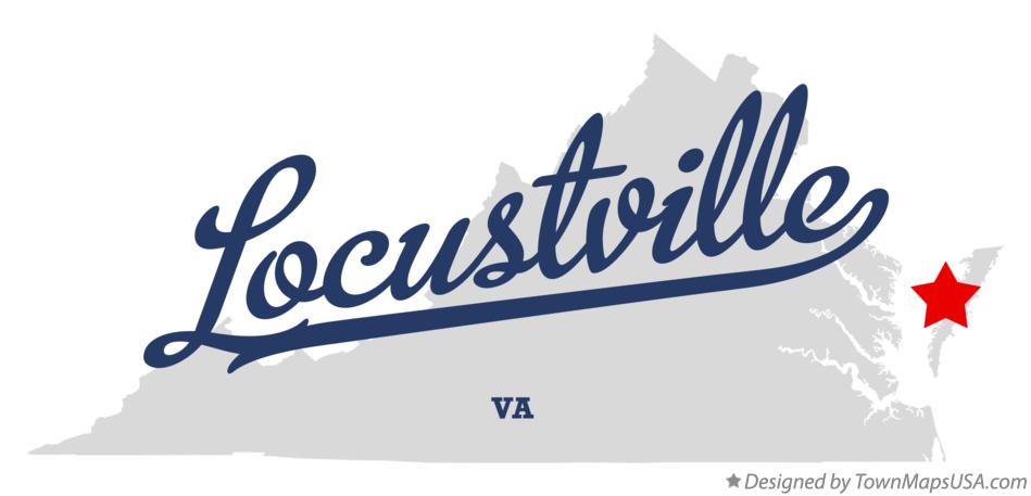 Map of Locustville Virginia VA