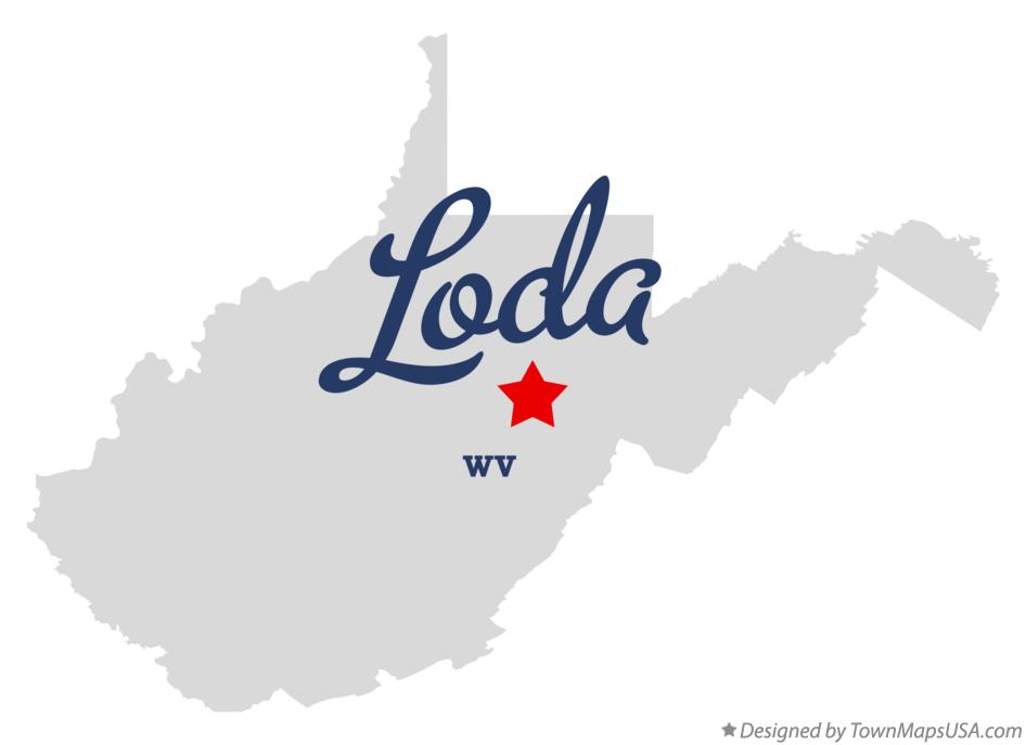Map of Loda West Virginia WV