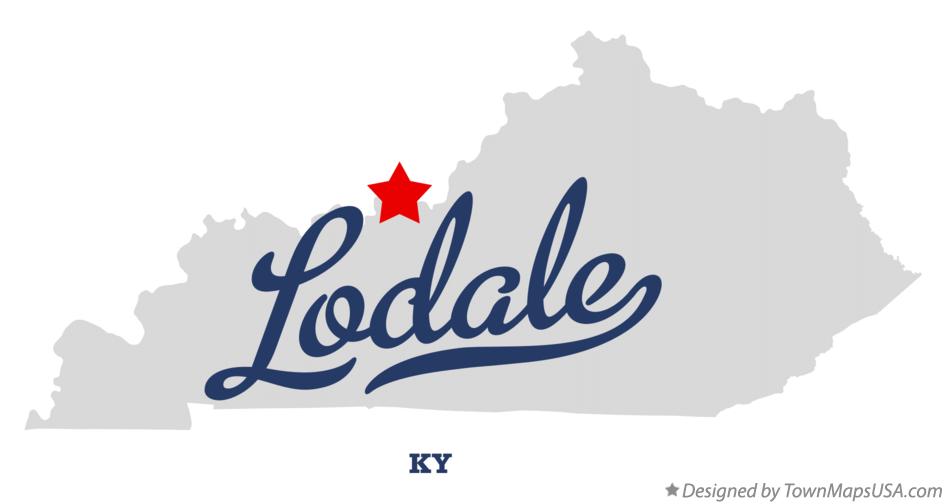Map of Lodale Kentucky KY