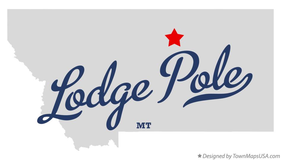 Map of Lodge Pole Montana MT