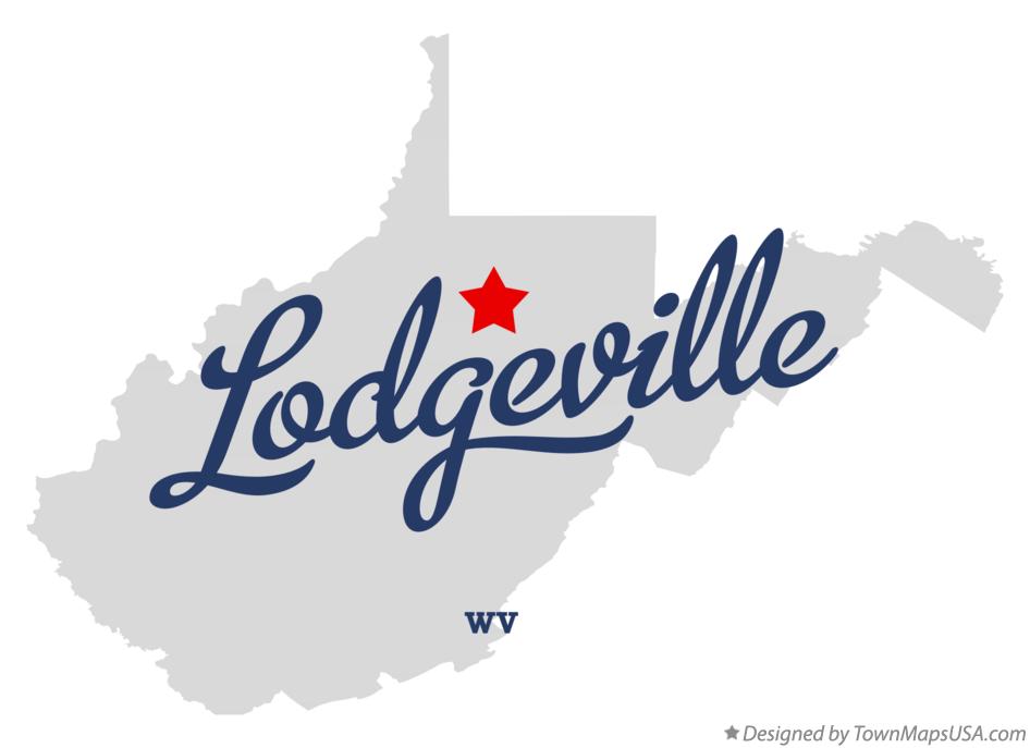 Map of Lodgeville West Virginia WV