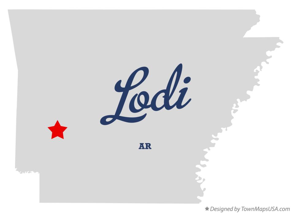 Map of Lodi Arkansas AR