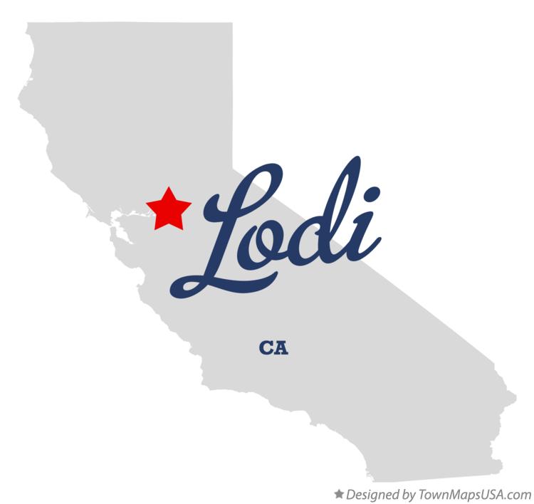 Map of Lodi California CA