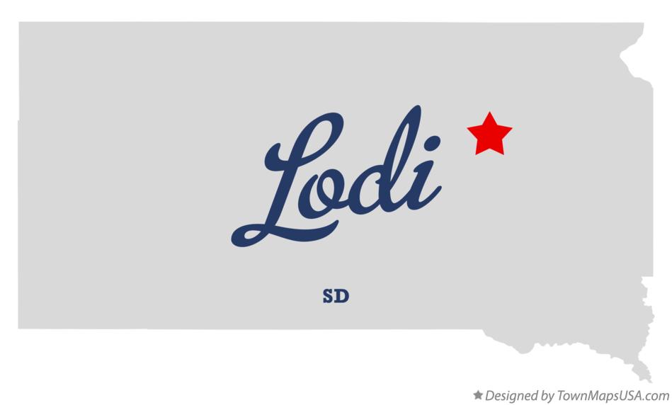 Map of Lodi South Dakota SD