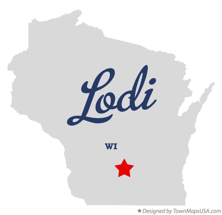 Map of Lodi Wisconsin WI