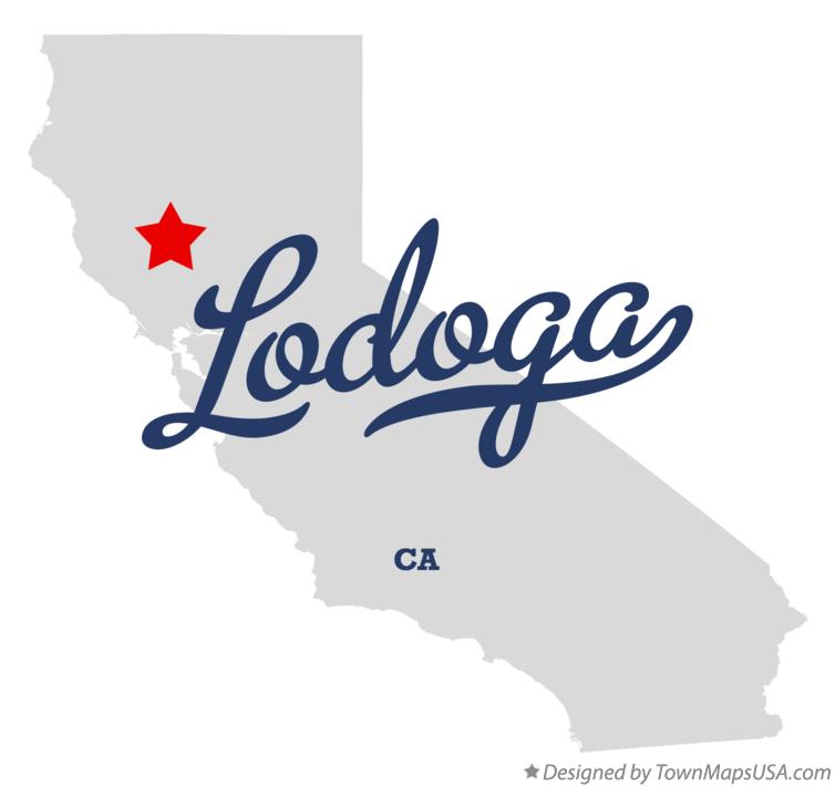 Map of Lodoga California CA