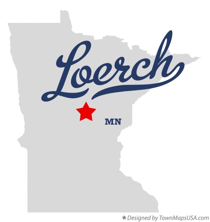 Map of Loerch Minnesota MN