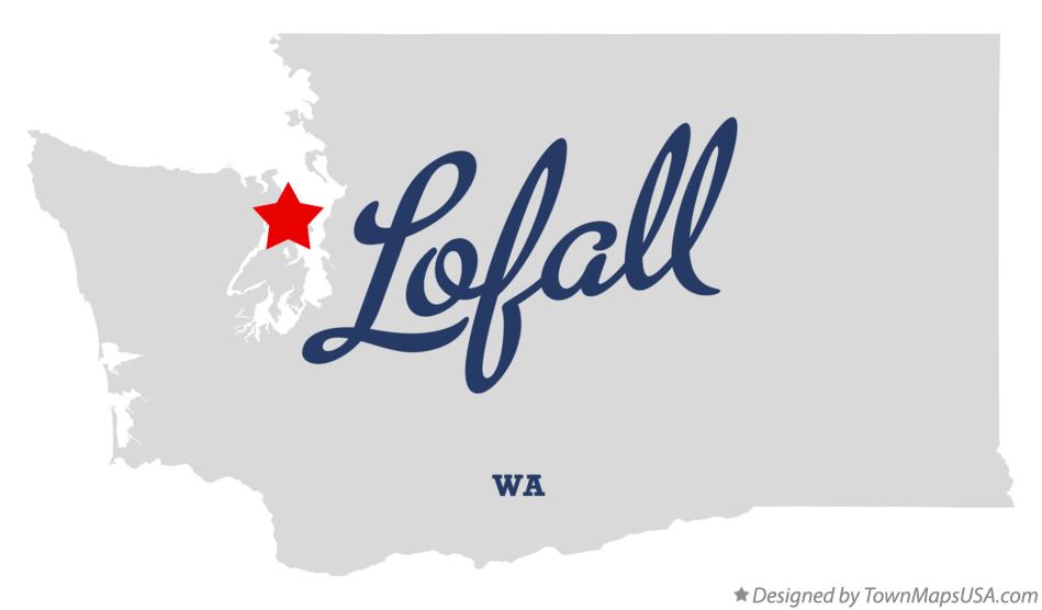Map of Lofall Washington WA