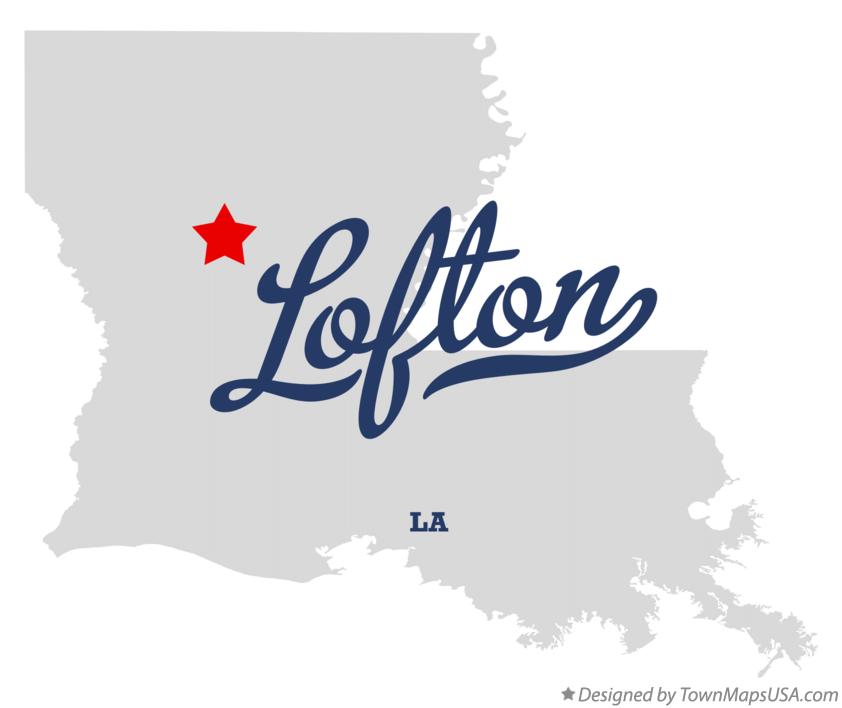 Map of Lofton Louisiana LA