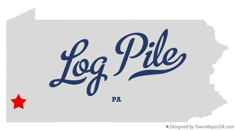 Map of Log Pile Pennsylvania PA
