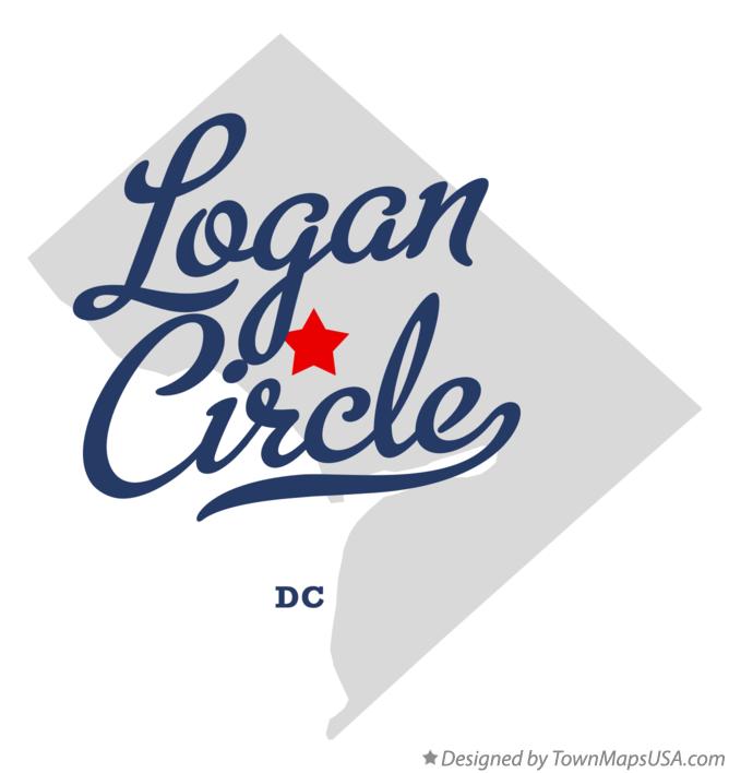 Map of Logan Circle District Of Columbia DC