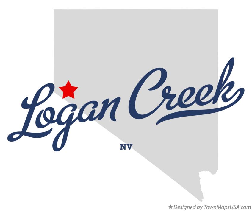 Map of Logan Creek Nevada NV