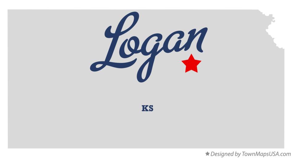 Map of Logan Kansas KS