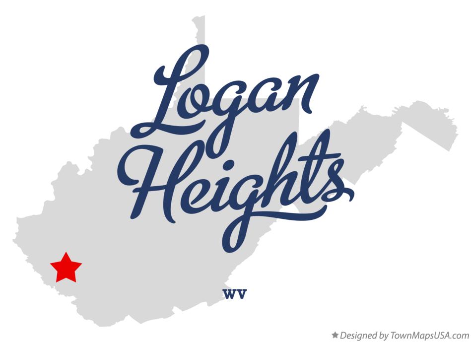 Map of Logan Heights West Virginia WV