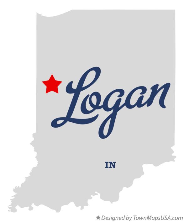 Map of Logan Indiana IN