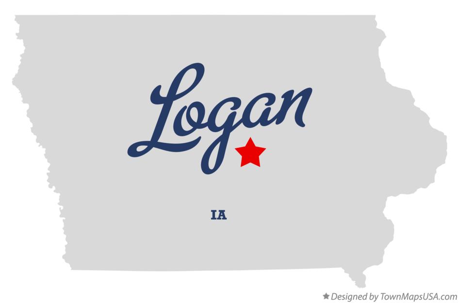 Map of Logan Iowa IA