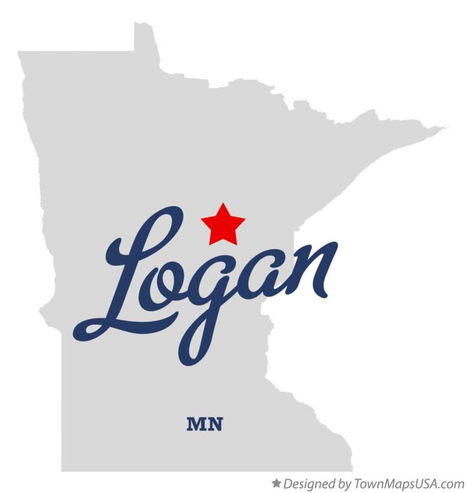 Map of Logan Minnesota MN
