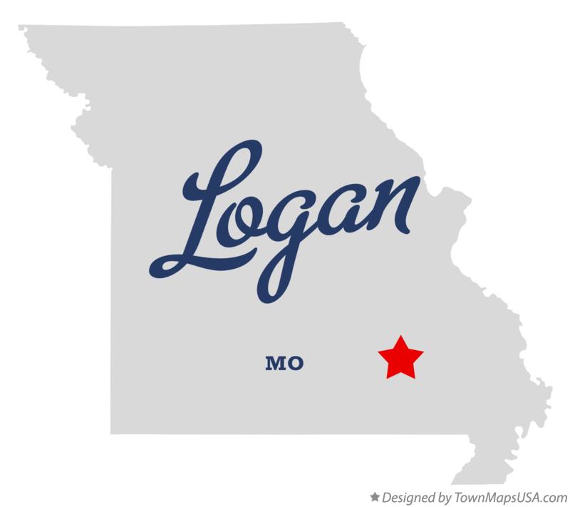 Map of Logan Missouri MO