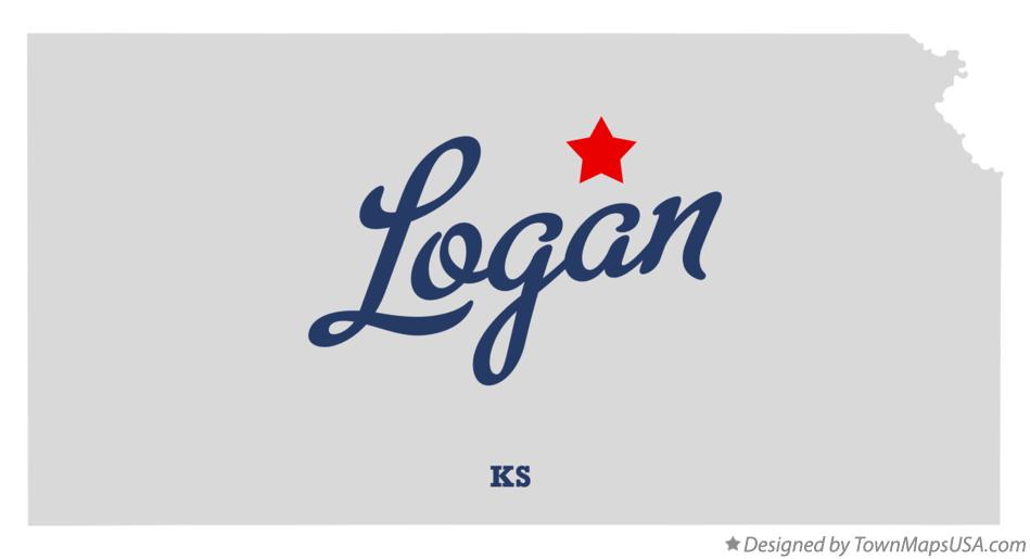 Map of Logan Kansas KS