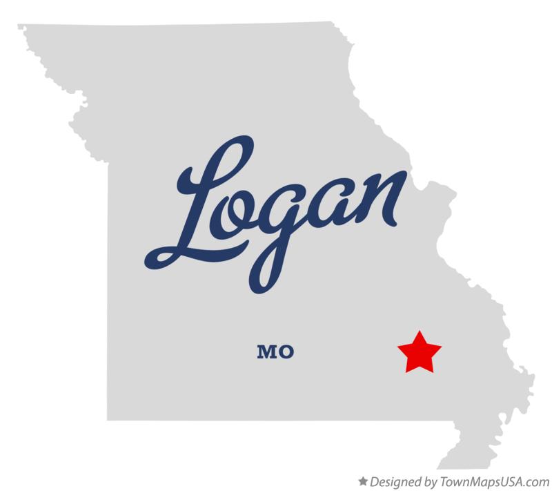 Map of Logan Missouri MO