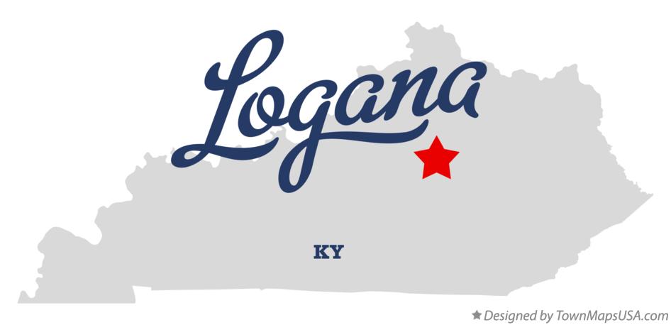 Map of Logana Kentucky KY