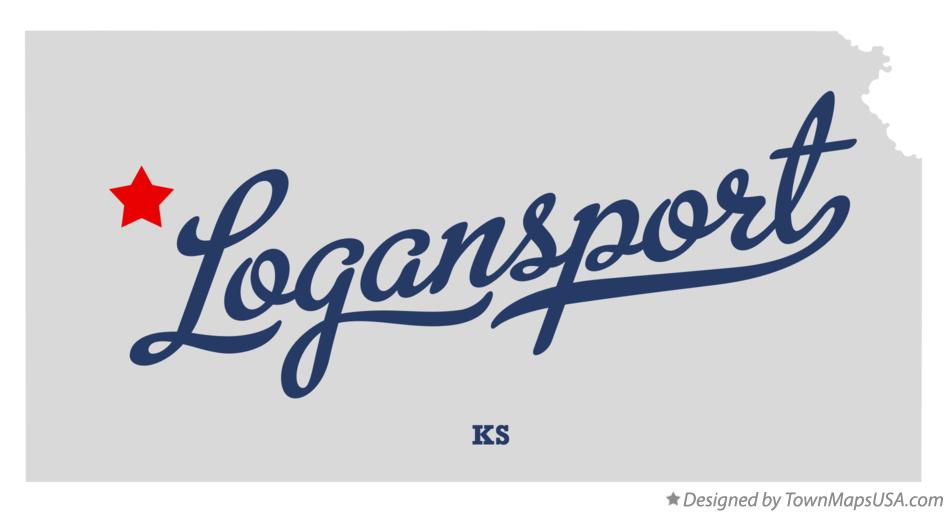 Map of Logansport Kansas KS